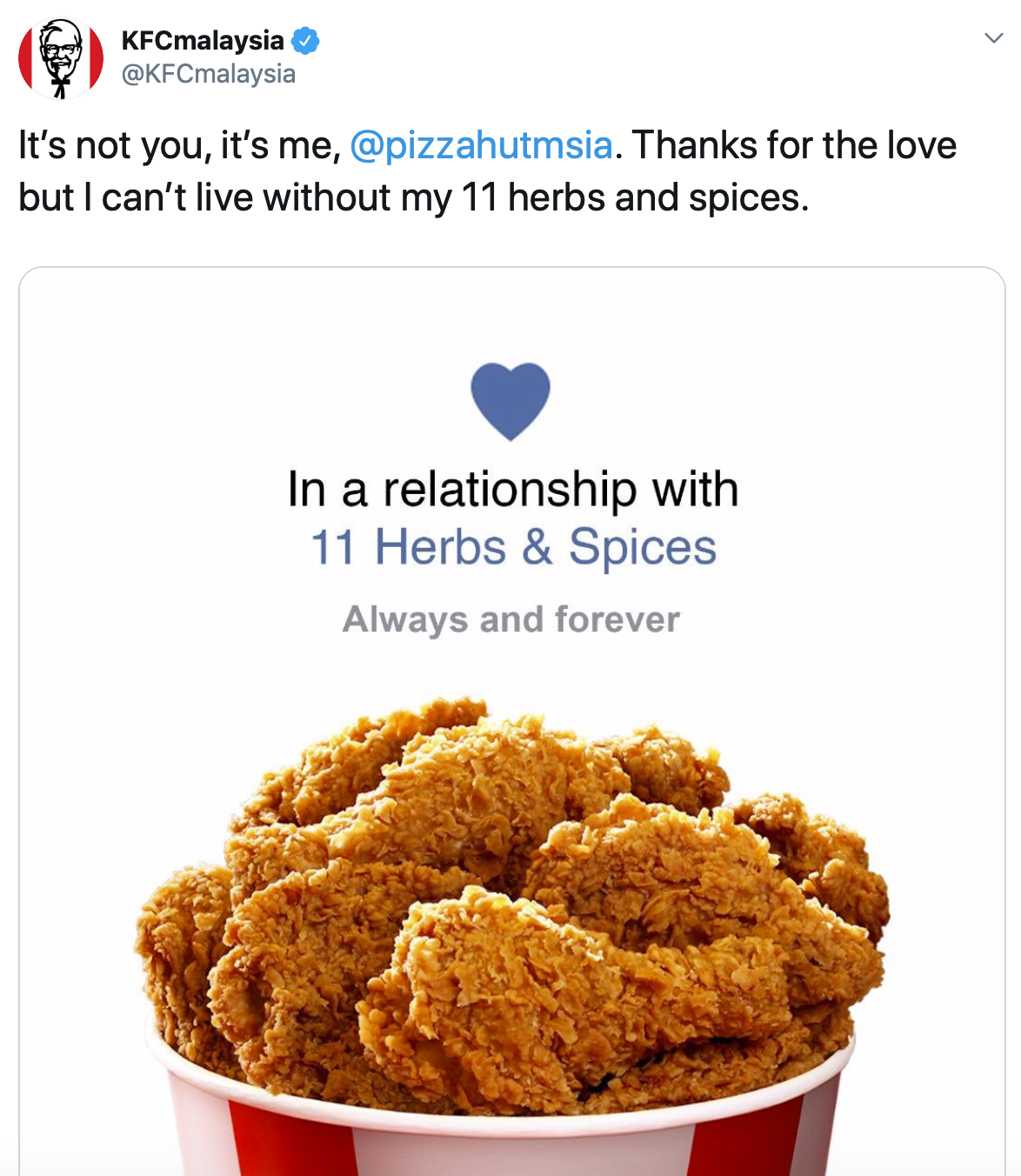 KFC reacts to Pizza Heart