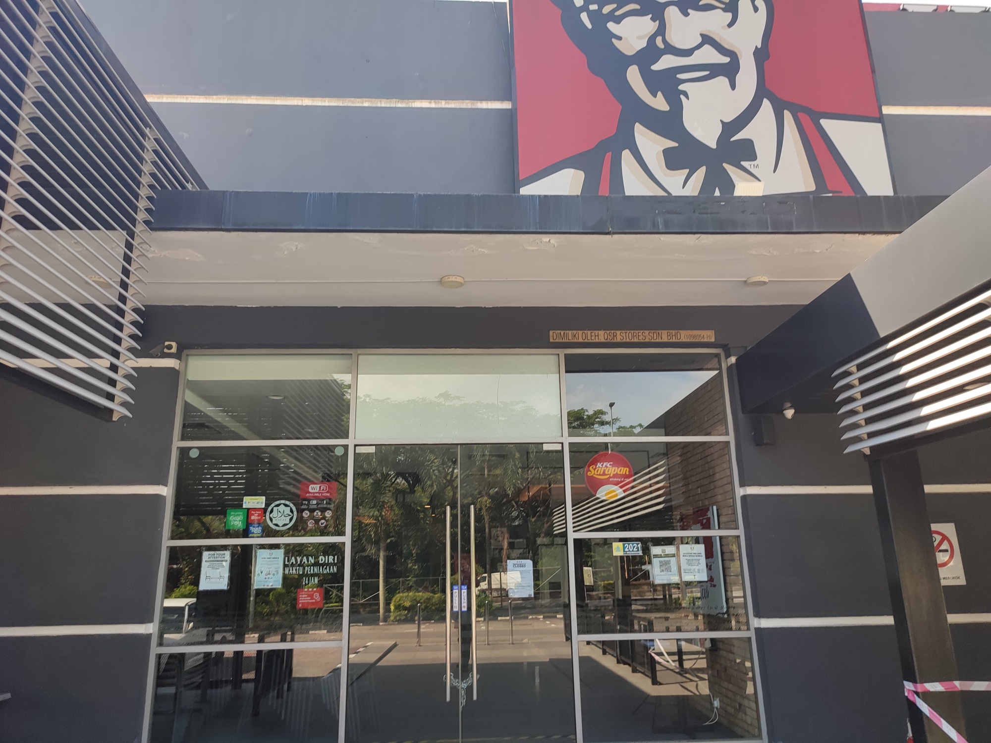 KFC Damansara Aliff Jalan Tampoi Closed